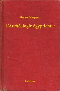 L'Archéologie égyptienne_cover