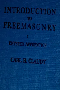 Introduction To Freeasonry Vol 1 Entered Apprentice_cover