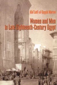 Women and Men in Late Eighteenth-Century Egypt_cover