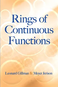 Rings of Continuous Functions_cover