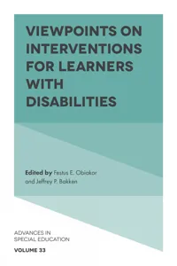 Viewpoints on Interventions for Learners with Disabilities_cover