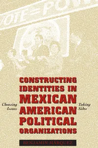 Constructing Identities in Mexican-American Political Organizations_cover