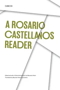 A Rosario Castellanos Reader_cover