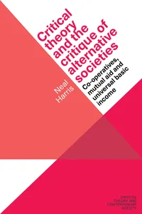 Critical theory and the critique of alternative societies_cover