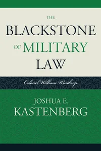 The Blackstone of Military Law_cover