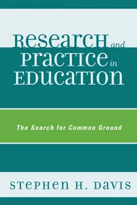 Research and Practice in Education_cover