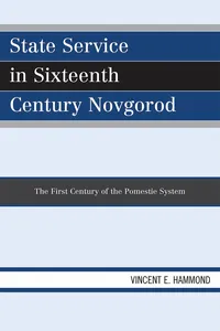 State Service in Sixteenth Century Novgorod_cover