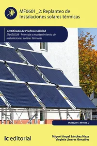 Replanteo de Instalaciones solares térmicas. ENAE020_cover