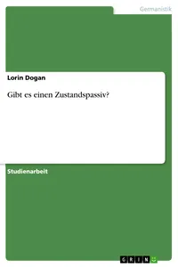 Gibt es einen Zustandspassiv?_cover