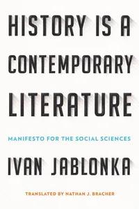 History Is a Contemporary Literature_cover