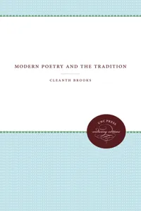 Modern Poetry and the Tradition_cover