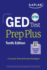 GED Test Prep Plus, Tenth Edition: Includes a Diagnostic Pretest, 2 Full Length Practice Tests, 1000+ Practice Questions, and 60+ Online Videos_cover