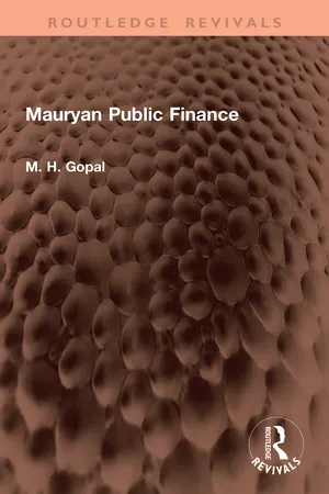 Mauryan Public Finance