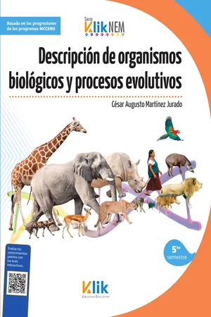Descripción de organismos biológicos y procesos evolutivos
