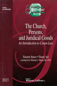 The Church, Persons, and Juridical Goods: An Introduction to Canon Law_cover