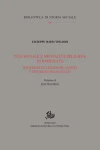 Vita sociale e mentalità religiosa in Basilicata_cover