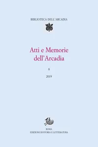 Atti e Memorie dell'Arcadia, 8_cover
