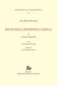 Filologia umanistica greca. II