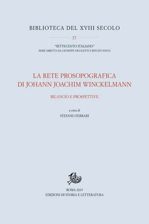 La rete prosopografica di Johann Joachim Winckelmann