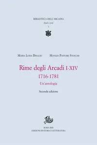 Rime degli Arcadi I-XIV, 1716-1781_cover