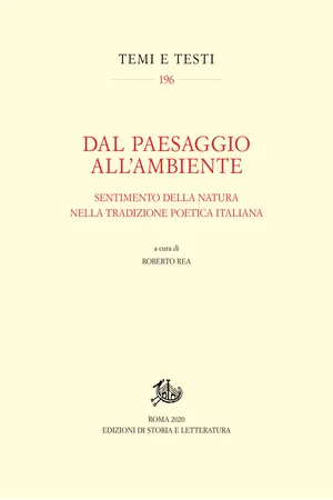 Dal paesaggio all'ambiente