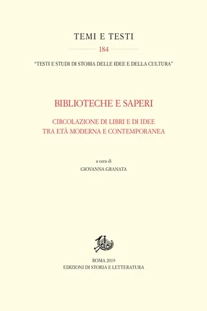 Biblioteche e saperi