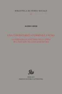 Una confraternita femminile a Roma_cover