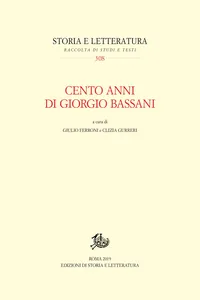 Cento anni di Giorgio Bassani