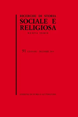 Ricerche di Storia Sociale e Religiosa, 91