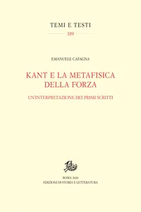 Kant e la metafisica della forza