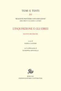 L'Inquisizione e gli ebrei. Nuove ricerche_cover