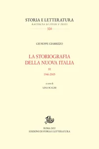 La storiografia della nuova Italia. III