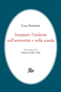 Insegnare l'italiano nell'università e nella scuola_cover