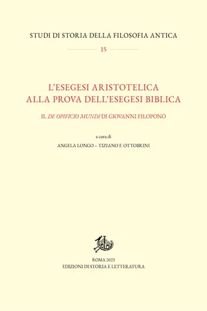 L'esegesi aristotelica alla prova dell'esegesi biblica