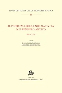 Il problema della normatività nel pensiero antico