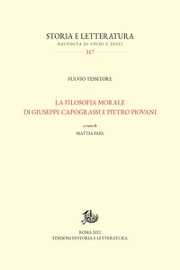 La filosofia morale di Giuseppe Capograssi e Pietro Piovani_cover