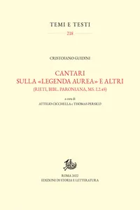 Cantari sulla «Legenda aurea» e altri_cover