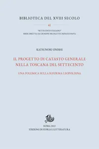 Il progetto di catasto generale nella Toscana del Settecento_cover