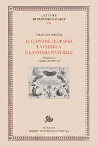 l giovane Leopardi, la chimica e la storia naturale_cover