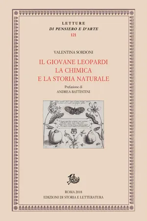 l giovane Leopardi, la chimica e la storia naturale