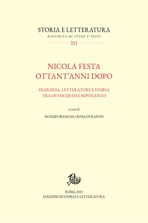 Nicola Festa ottant'anni dopo