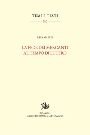 La fede dei mercanti al tempo di Lutero