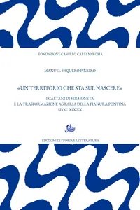 «Un territorio che sta sul nascere»_cover