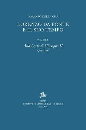 Lorenzo Da Ponte e il suo tempo. II.