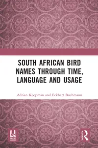 South African Bird Names through Time, Language and Usage