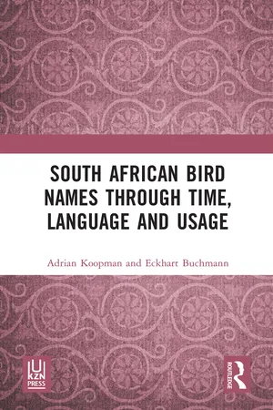 South African Bird Names through Time, Language and Usage