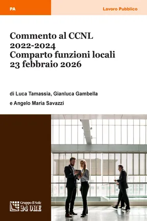 Commento al CCNL 2022-2024 del Comparto funzioni locali 23 febbraio 2026
