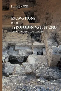 Excavations in the Tyropoeon Valley 2003_cover