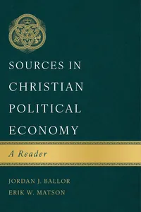 Sources in Christian Political Economy_cover
