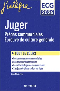 Juger - Manuel - Prépas commerciales ECG - Epreuve de culture générale 2026_cover